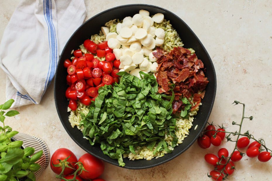 BLT Pesto Orzo Bowl