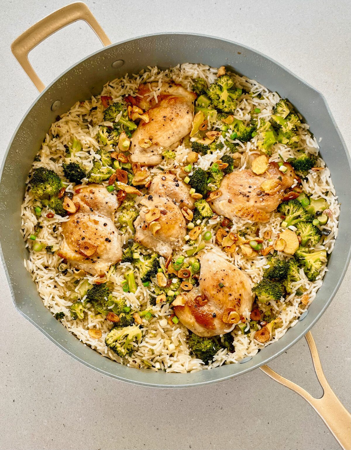 One Pan Garlic Ginger Chicken
