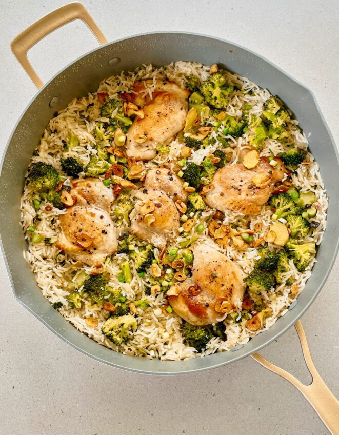 One Pan Garlic Ginger Chicken