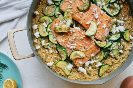 mediterranean salmon one pan