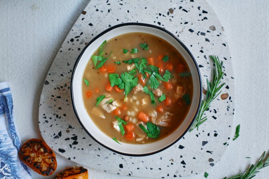 caramelized lemon chicken soup