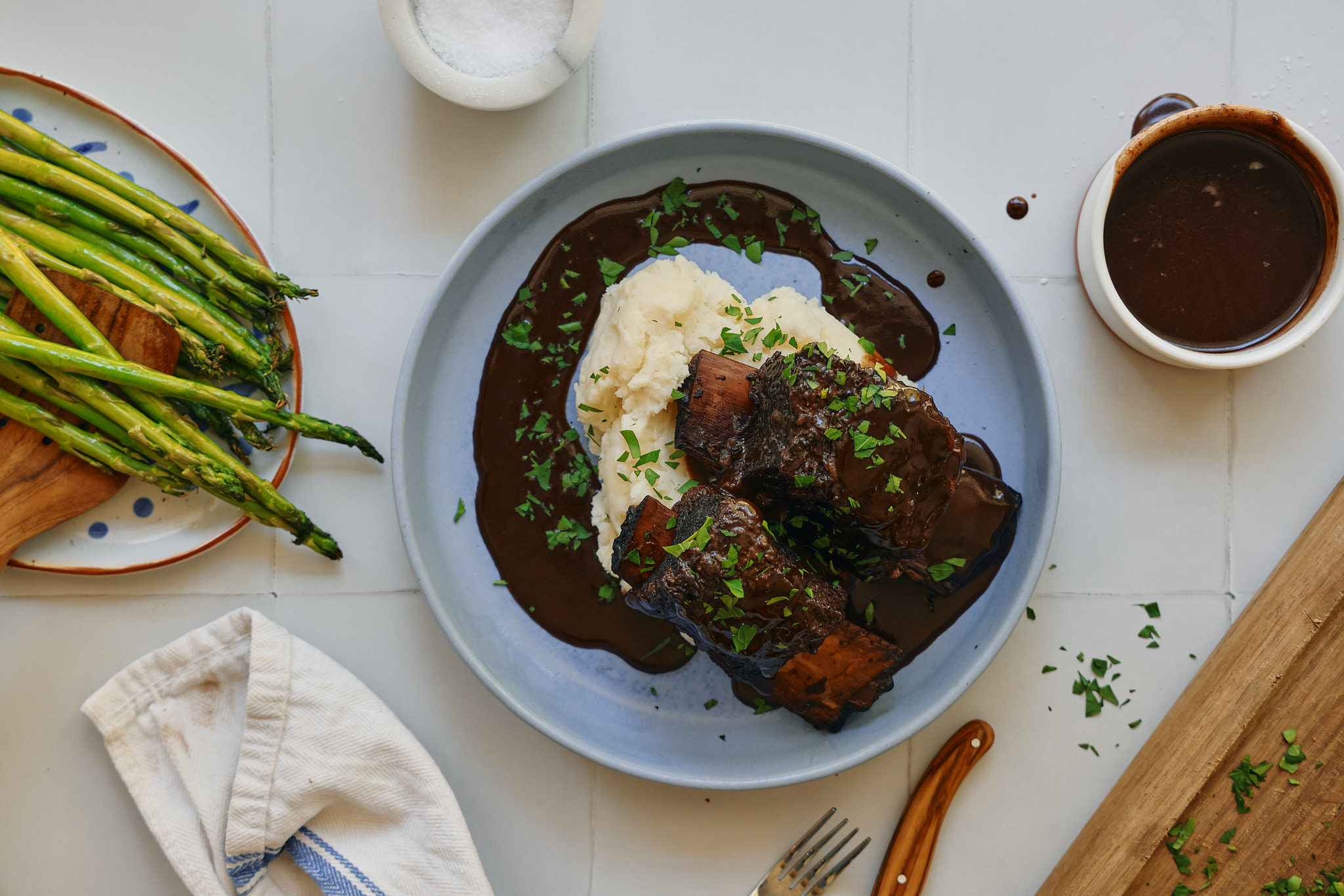 marry me red wine braised short ribs over mashed potatoes