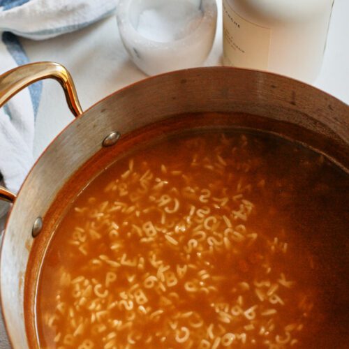 hidden vegetable alphabet soup