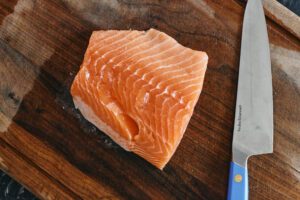 fresh salmon filet
