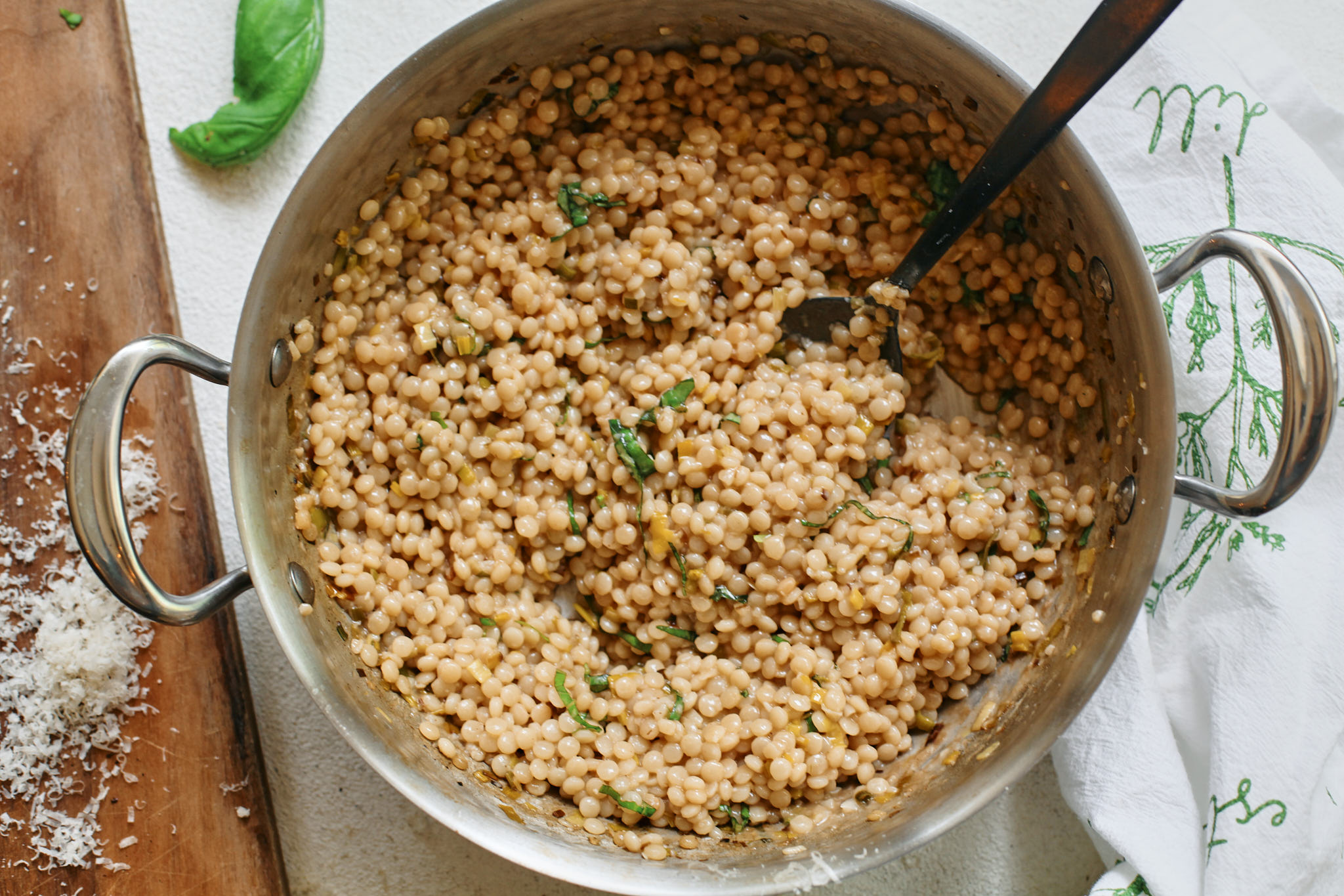 creamy pearl couscous