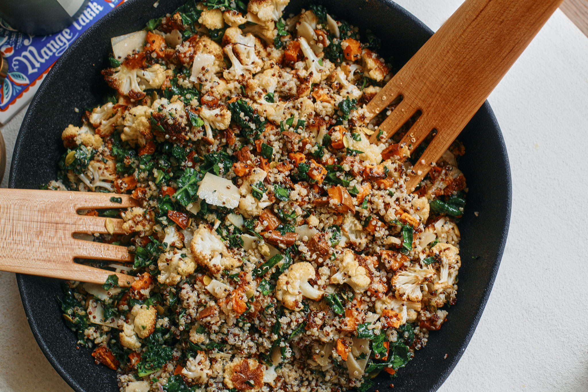 mixed harvest quinoa grain bowl