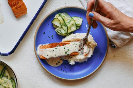 salmon with norwegian butter sauce