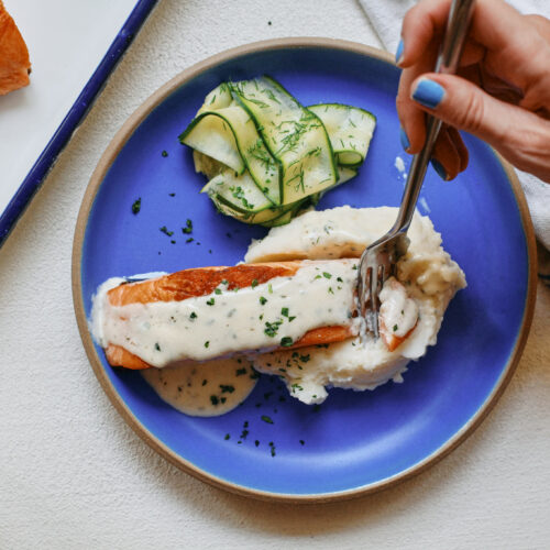 salmon with norwegian butter sauce