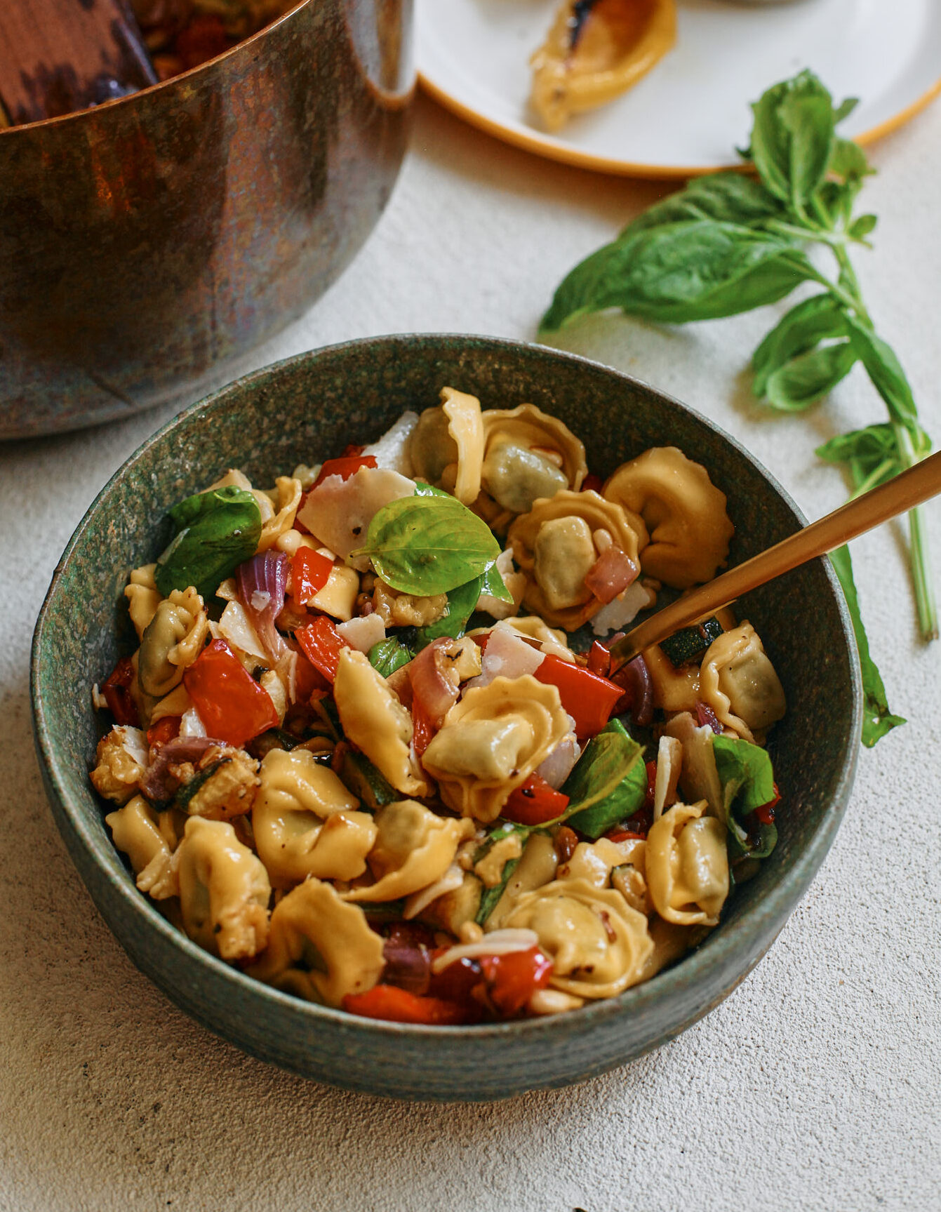 Roasted Vegetable Tortellini Salad