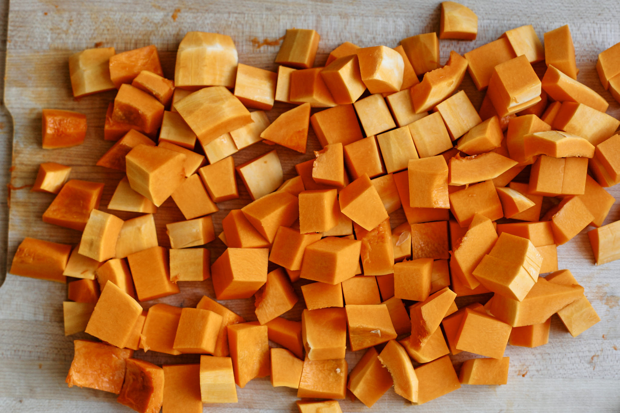 chopped butternut squash