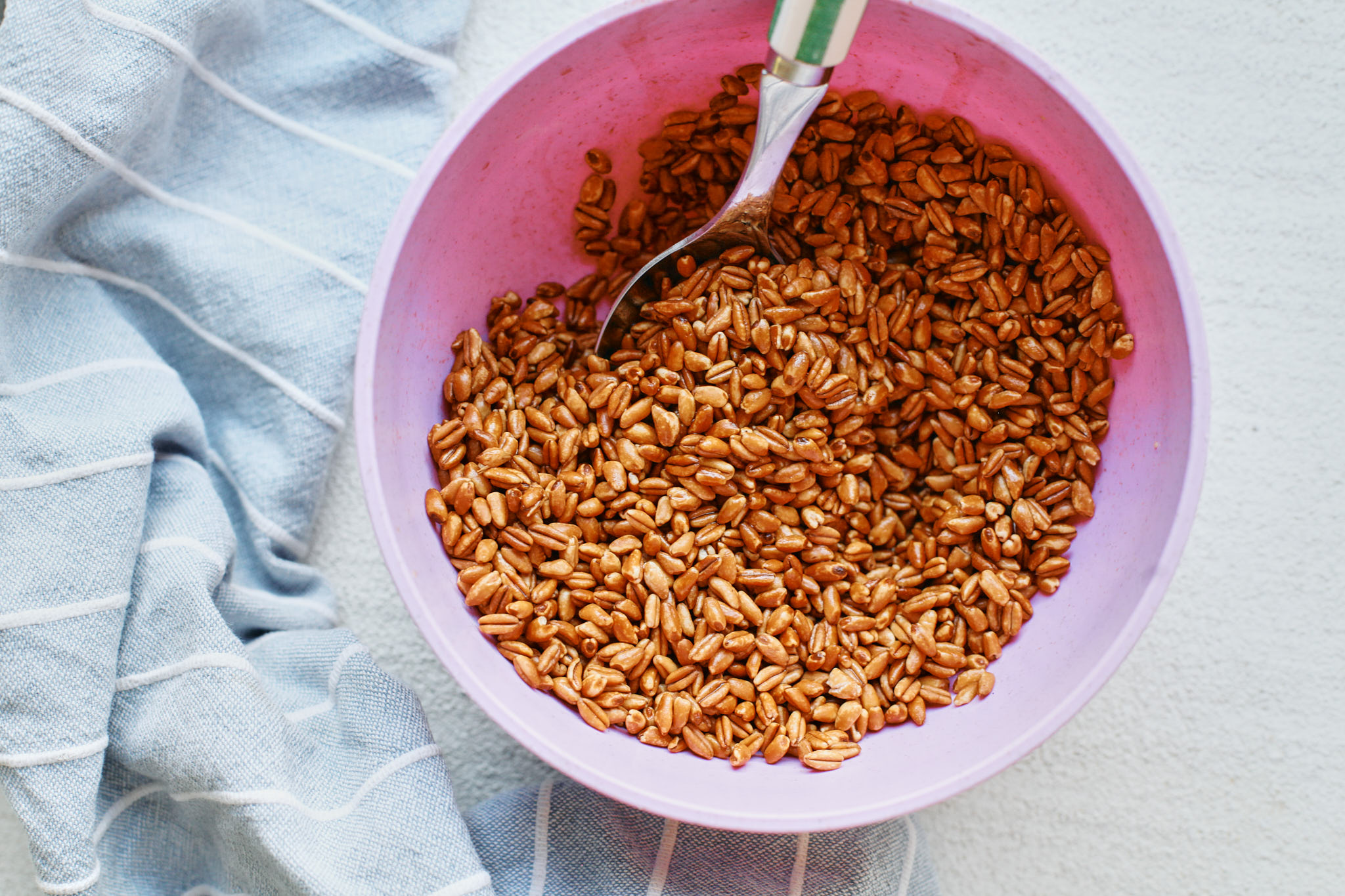 toasted and buttery farro