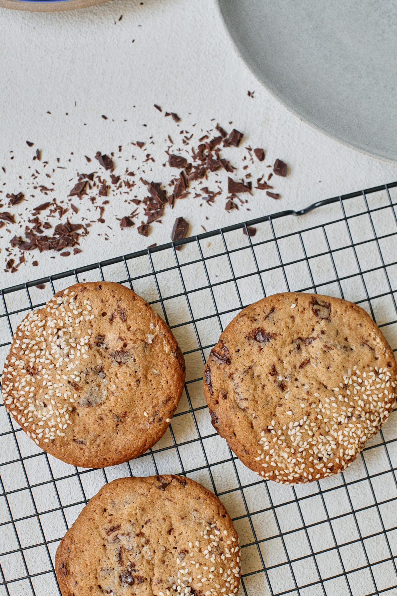 chocolate chip halva cookies