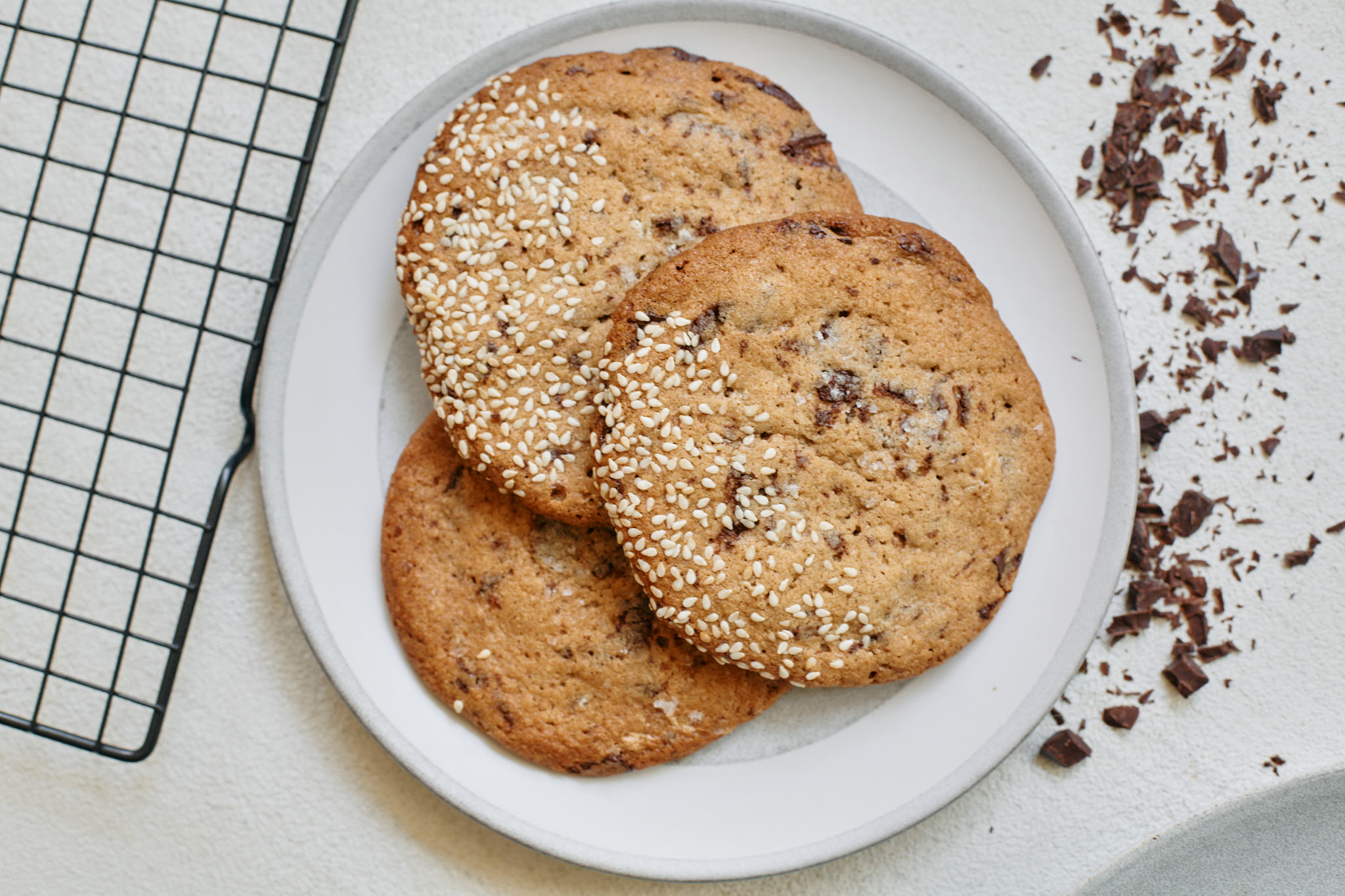 chocolate chip halva cookies