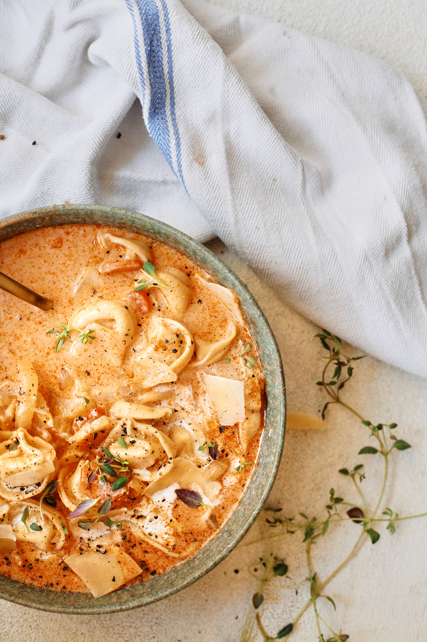 creamy tortellini vegetable soup