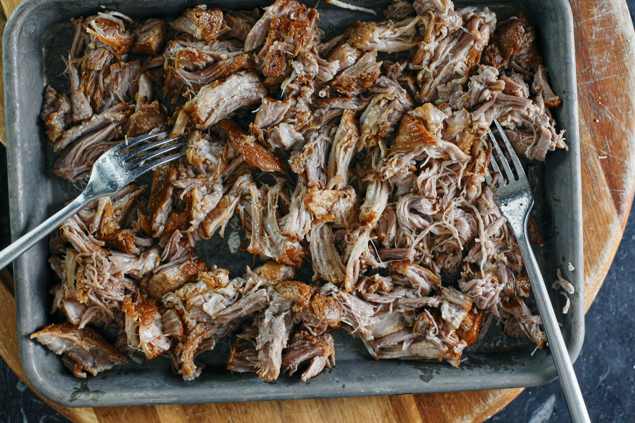 shredded citrus braised pork