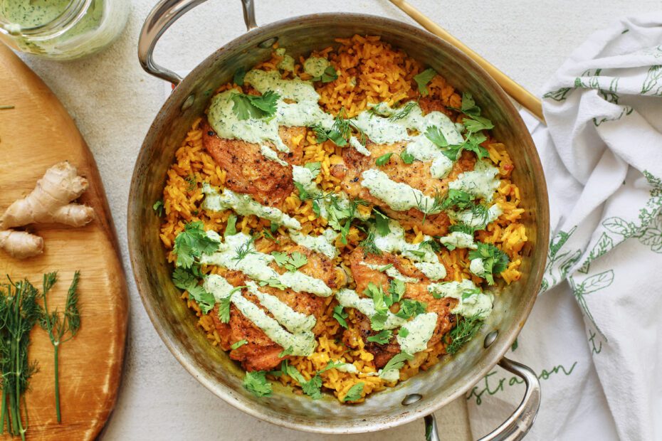 One Pot Golden Chicken & Rice