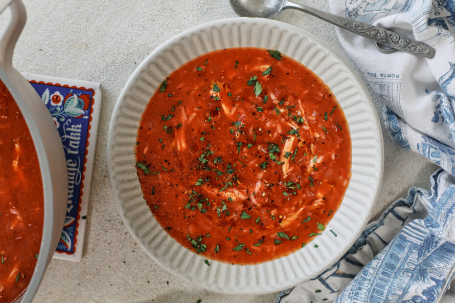 Tomato Chicken & Rice Soup